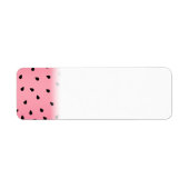 スイカ黒い種子サマーバイブジューシーなピンク ラベル (正面)