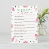 スイカ1個目の誕生日トリビアゲーム シーズンカード (スタンド正面)