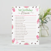 スイカ1個目の誕生日トリビアゲーム シーズンカード (スタンド正面)