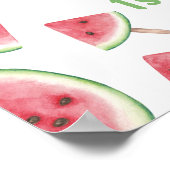 スイカ1年目のフォトマイルストーンサイン ポスター (角)