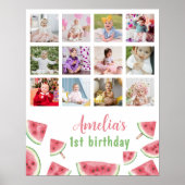 スイカ1年目のフォトマイルストーンサイン ポスター (正面)