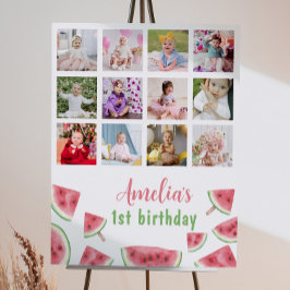 スイカ1年目のフォトマイルストーンサイン ポスター