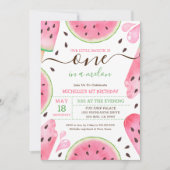 スイカ1歳の誕生日招待状 シーズンカード (正面)