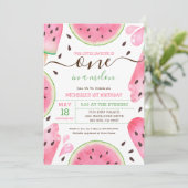 スイカ1歳の誕生日招待状 シーズンカード (スタンド正面)