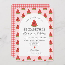 スイカ1歳の誕生日 招待状