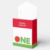 スイカ1st誕生日パーティーガール用ゲーブルボックス フェイバーボックス (オープン)