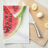 スイカ2切り キッチンタオル (四つ折り)