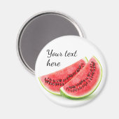 スイカ2切り マグネット (正面/裏面)
