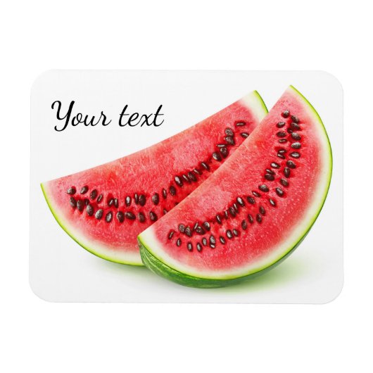 スイカ2切り マグネット (横)
