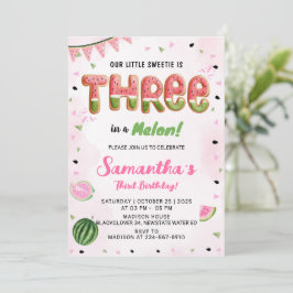 スイカ3rd誕生日パーティの招待状 招待状