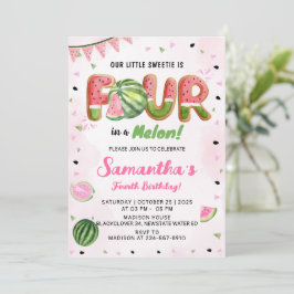 スイカ4th誕生日パーティの招待状 招待状