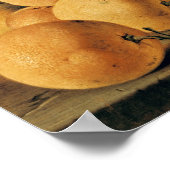 スイカ、まだ生きているオレンジ ポスター (角)