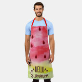 スイカ エプロン (着用した状態)