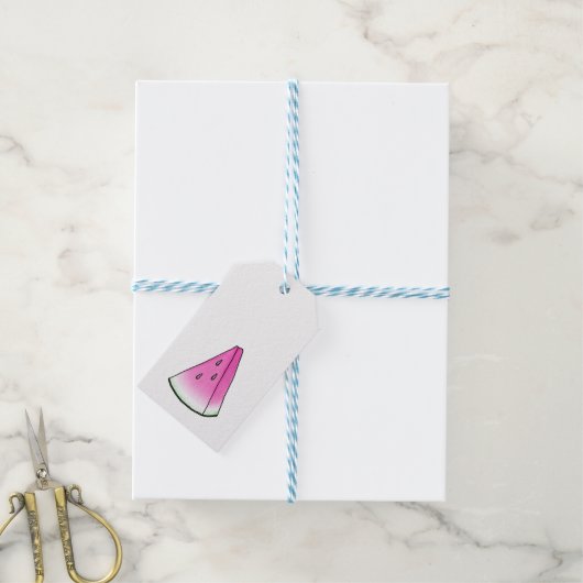 スイカ ギフトタグ (より糸付き)