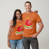 スイカ クリスマスツリー 7月のクリスマス 男の子 Tシャツ (ユニセックス)