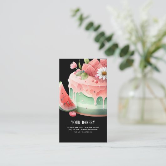 スイカ・ケーキの名刺 名刺 (スタンド正面)