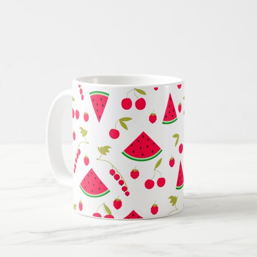 スイカ コーヒーマグカップ (正面左)