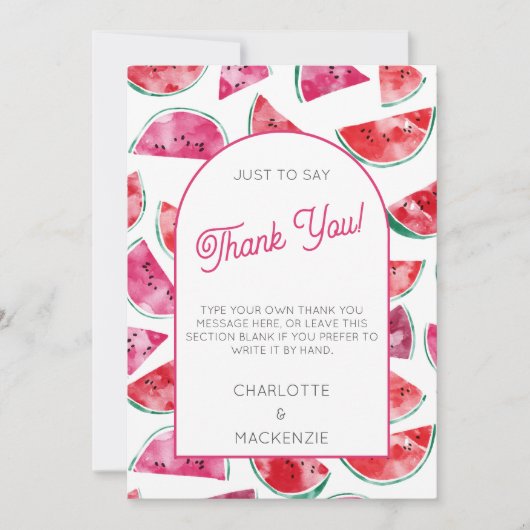 スイカ サンキューカード (正面)