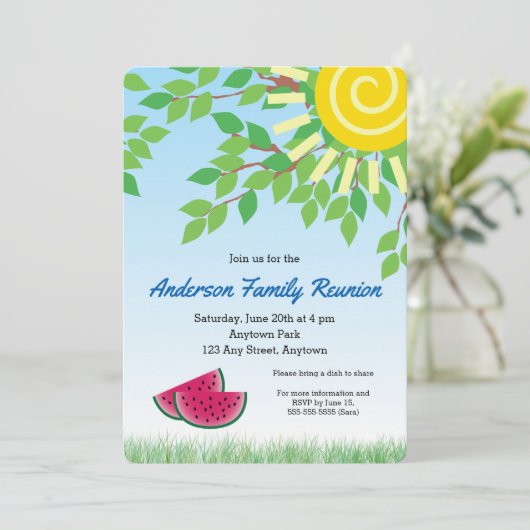 スイカ&サン付きファミリー懇親会 招待状 (スタンド正面)