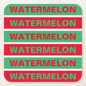 スイカ スクエアペーパーコースター (正面)
