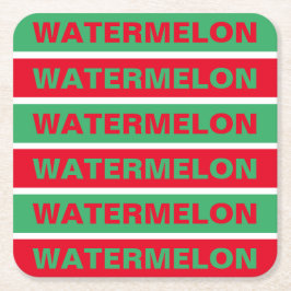 スイカ スクエアペーパーコースター