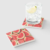 スイカ ストーンコースター (横)