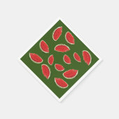スイカ・スライス スタンダードカクテルナプキン (角)