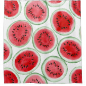 スイカ・スライス・パターン シャワーカーテン (正面)