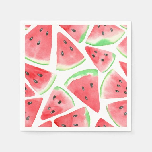 スイカ・スライス・パターン スタンダードカクテルナプキン (正面)