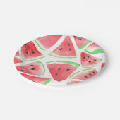 スイカ・スライス・パターン ペーパープレート (アングル)