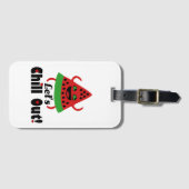 🍉スイカ❤️ダンス&チル😋 ラゲッジタグ (正面横)