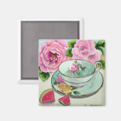 スイカ&ティーマグネット マグネット (正面/裏面)