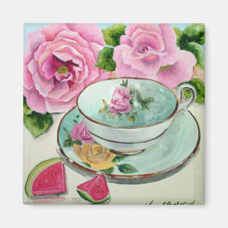 スイカ&ティーマグネット マグネット