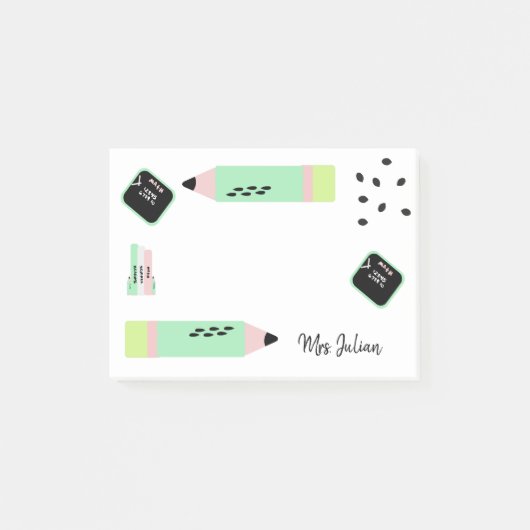 スイカ テーマ 教師 名前 ポストイット (正面)