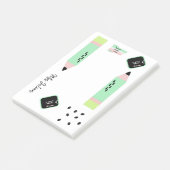 スイカ テーマ 教師 名前 4x6 ポストイット (アングル)