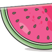 スイカ トートバッグ