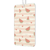 スイカ、ハート、ストライプ夏のパターン カーエアーフレッシュナー (左)