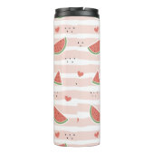 スイカ、ハート、ストライプ夏のパターン タンブラー (裏面)