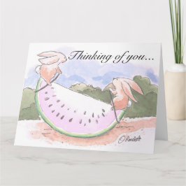 『スイカ・バニ考えるーズ・オブ・ユー・カード』 カード