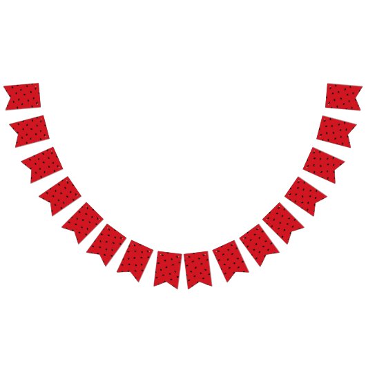 スイカ バンティングフラッグ (全)