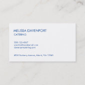 スイカ&パイナップル付きピンクフラミンゴ 名刺 (裏面)