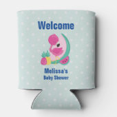 スイカ&パイナップル付きピンクフラミンゴ 缶クーラー (裏面)