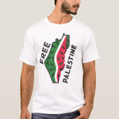 スイカ パレスチナ フリーパレスチナ Tシャツ (正面)