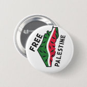 スイカ・パレスチナ 缶バッジ (正面&裏面)