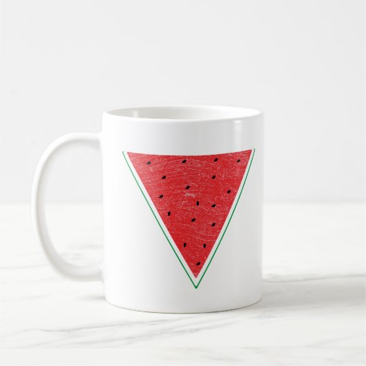スイカ・パレスティナفلسطين コーヒーマグカップ (左)