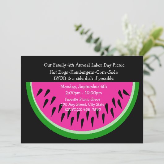 スイカ/ピクニック 招待状 (スタンド正面)