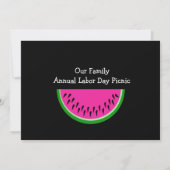 スイカ/ピクニック 招待状 (裏面)