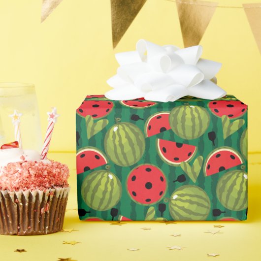 🍉スイカ 🍉ピクルボール ラッピングペーパー (誕生日パーティー)