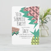 スイカ ピンアップジオメトリックサプライズパーティー 招待状 (スタンド正面)