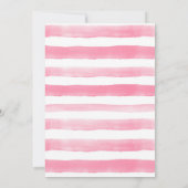 スイカ ピンク ガール ベイビー シャワー 招待状 (裏面)